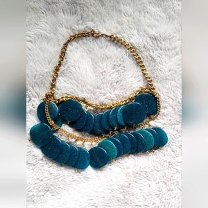 SOLD - Emerald green stones Necklace